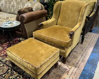 Lexington Chair with Ottoman Orlando Estate Auction