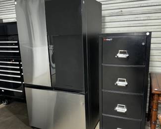 Refrigerators and FireKing Fire proof Filing Cabinet Orlando Estate Auction