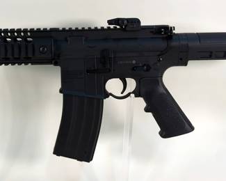 Crosman DPMS Full Auto BB Gun, 2 Total Mags, Foregrip, Speed Loader, Flip Up Sights, No Rear Stock, In Box