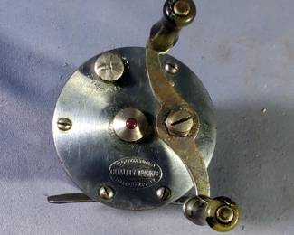South Bend Bait Company Fishing Reel No. 550B And Shakespeare Fishing Reels Qty 3, Includes Marhoff No. 1964 Model GE, Wondereel No. 1915 Model FE, And Criterion No. 1960 Model GE