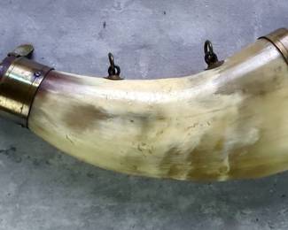 Powder Horns, Various Shapes, Qty 3