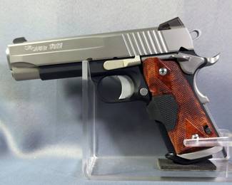 Sig Sauer 1911 .45 Auto Pistol SN# GS 66770, 2 Total Mags, Paperwork, In Hard Case