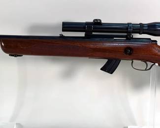 Winchester 77 .22 LR Bolt Action Rifle SN# 80450, Weaver K3 Scope On Redfield Mount, In Soft Case