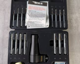 BSA Optics Boresighter Scope Alignment Device, Model BS30, In Hard Case, In Original Box