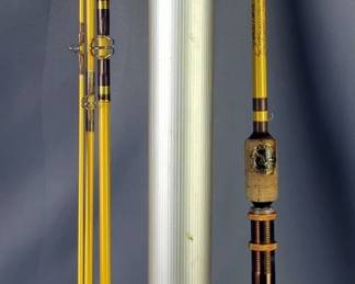 Wright & McGill Co Eagle Claw Trailmaster Spin/Fly Fishing Rod, Model TRP600, 7.5' Long, In Metal Carry Case