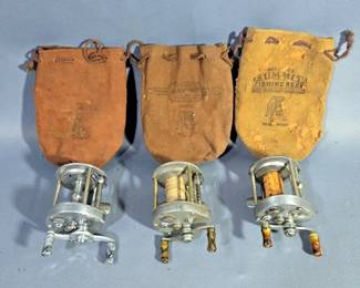 Plueger Supreme Fishing Reels, Qty 3