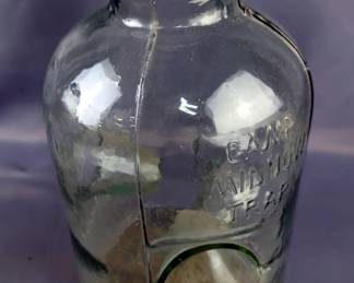 McSwain Glass Minnow Trap With Lid, Approx 12" Tall And Camp Glass Minnow Trap With Lid Approx 11" Tall