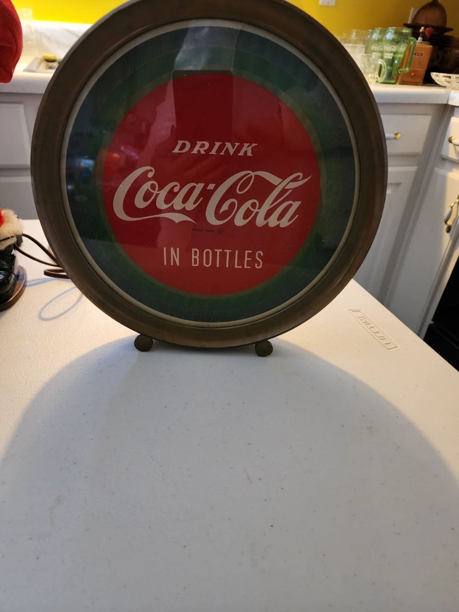 Coca Cola lighted advertising sign $150.