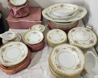 Noritake "Greenbriar" china set.  96 pieces $200