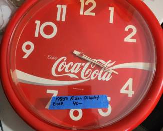 1980's Ridan Coca Cola display clock. $40