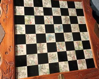 Nice chess board and pieces. Valued at $250.   Missing one piece so priced just for board $50.   Beautiful. 