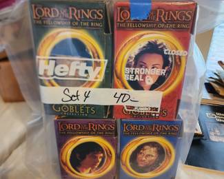 Lord of the rings goblet collection set of 4 $40.