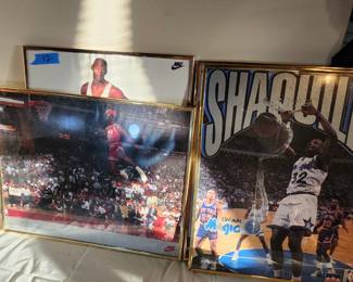 Shaquille Oneille and Jordan posters