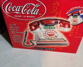 Coca Cola phone.  Just one of many Coke collectibles.

