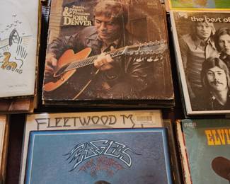 Several genres of albums.   We stretch wrapped them in smaller bundles and priced them in groups.