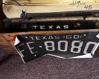 Vintage car truck tags