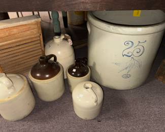 Crocks.  Perfect condition 25 gallon crock