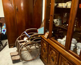 Antique wheelchair 