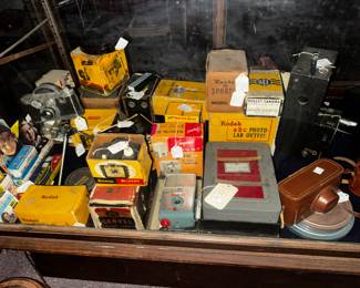 Kodak cameras in boxes
