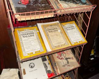 100 + year old National Geographic magazines