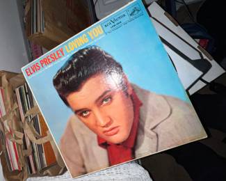 Vinyl record collection 