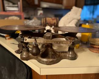 Antique cast iron scale 