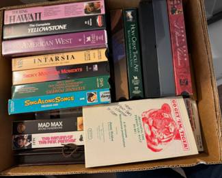VHS tape collection 
