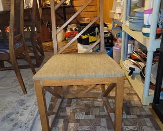 1960s? 1970s? Set of dining chairs, 2 armchairs, 2 side chairs 