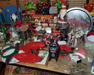 Christmas gifts and decorations 