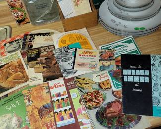 Vintage leaflets from some of the small kitchen appliances 