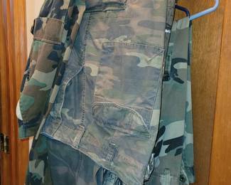 Men's camouflage pants. Some were never worn. 