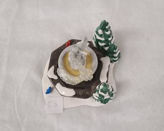 Dept 56 Snow Village collectible, Winter Fountain accessory
