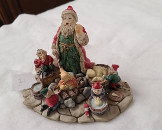 Santa Claus and elves collectible