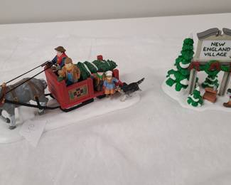 Dept 56 Over the River and New England Village sign