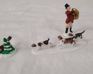 Dept 56 Village collectible fox and hound
