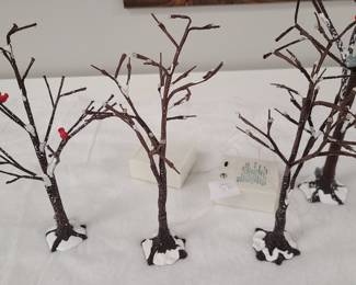 frosted bare tree Dept 56
