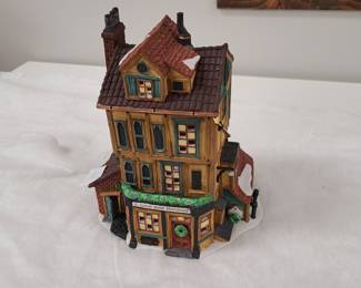Dept 56 Dickens Village home collectible, lighted house with light, J Lytes Coal Merchant 1997