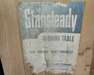 Wood ironing board