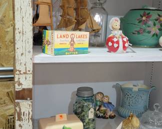L-o-L box, vintage tupperware, milk bottle, etc...