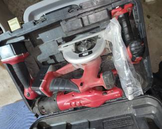 Tools shop battery powered tool set