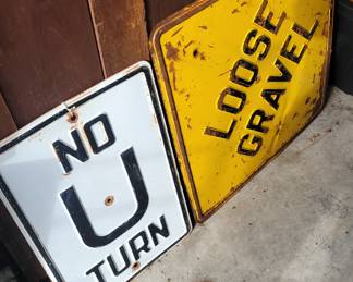 HEAVY road signs