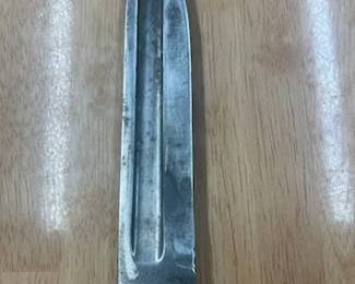 WWI US Military Dagger with orig, Scabbard measures 11" from the tip of handle to the tip of the blade. The Blade is marked on one side with US and the other side with 1900. Quite a piece!