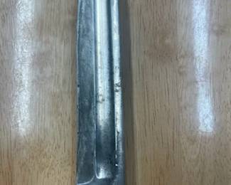 WWI US Military Dagger with orig, Scabbard measures 11" from the tip of handle to the tip of the blade. The Blade is marked on one side with US and the other side with 1900. Quite a piece!
