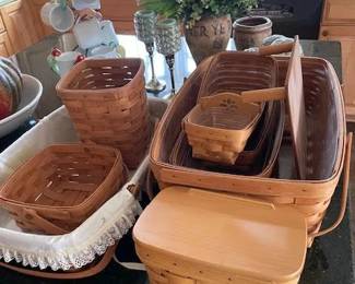 Many Longaberger Baskets throughout this Estate!! All are in great condition!