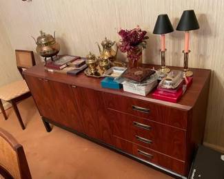 Thomasville buffet, 30”x60” doored w/2 shelves & four drawers
