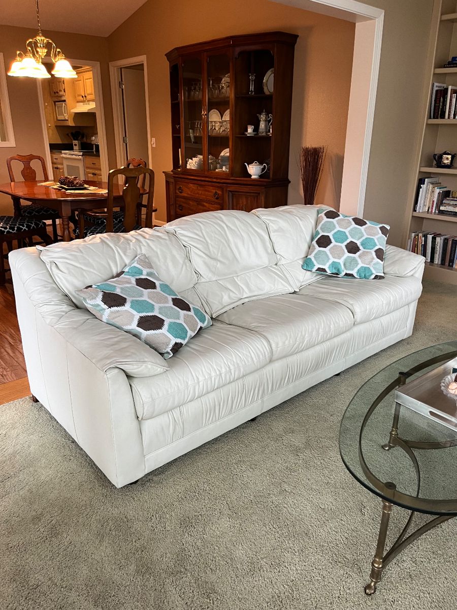 White Leather Sofa