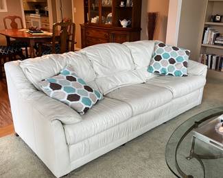White Leather Sofa