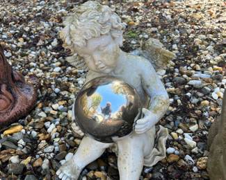 Angel with Gazing Ball