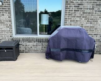 Deck hose box, Grill