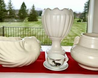 Art pottery (Art Deco pot on right has SOLD)